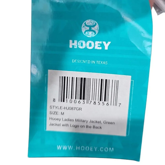 Hooey Women's Military Jacket Green Size M NWT - Picture 6 of 8